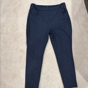 Express Navy Blue Ankle Cropped Jeans